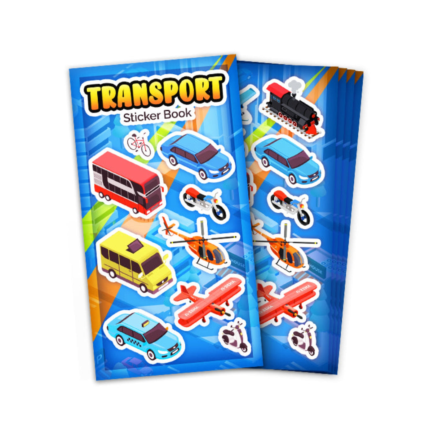 Children's Pre Filled Blue Cars Party Goody Bags With Toys And Sweets, Bus Transport Party Favours For Boys.