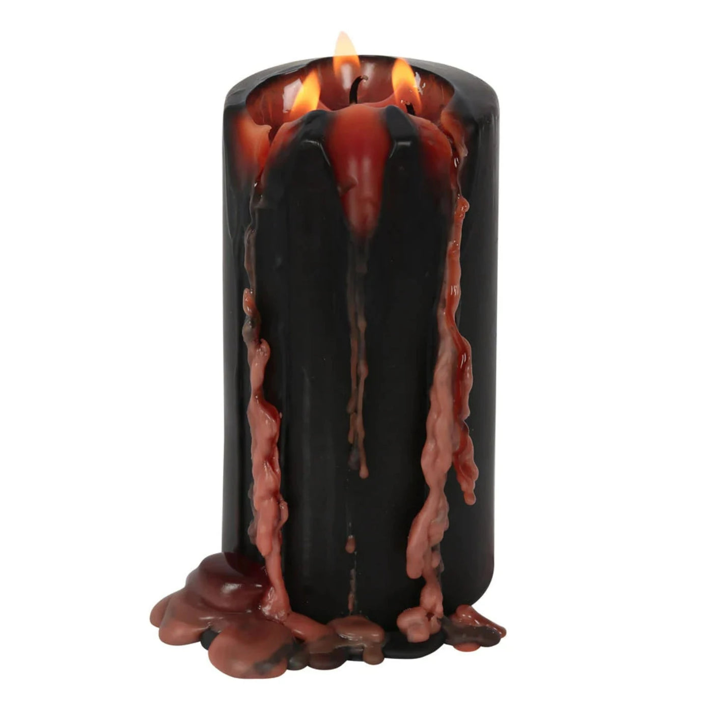 Vampire Tears Halloween Wax Pillar Candle.