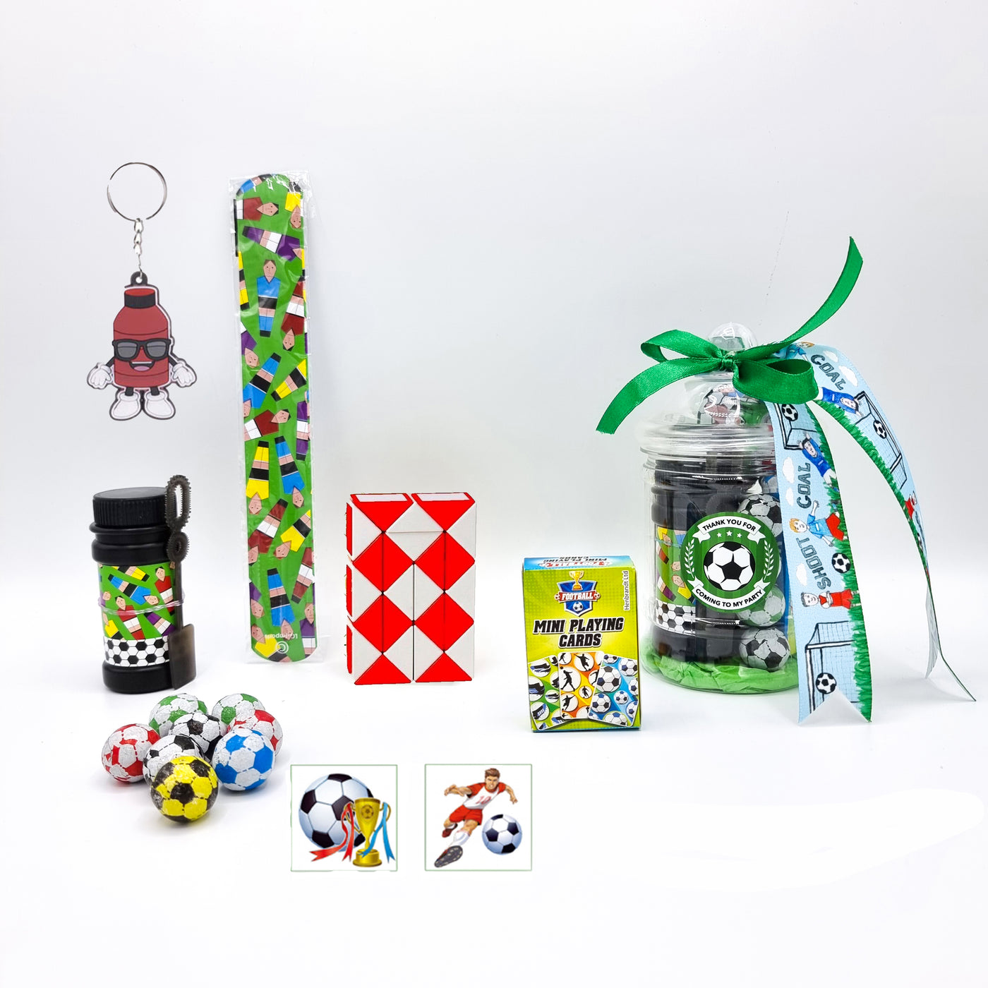 Pre Filled Football Birthday Party Goody Bags In Jars