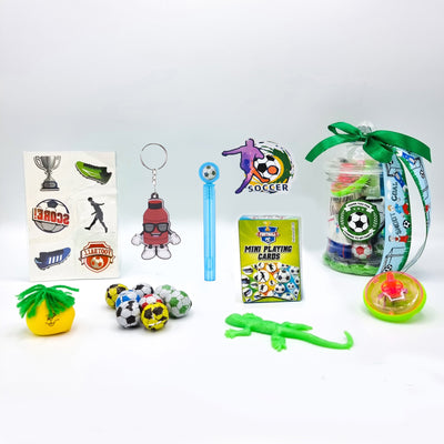 Pre Filled Football Party Goody Bags With Toys And Sweets, Party Favours For Boys.