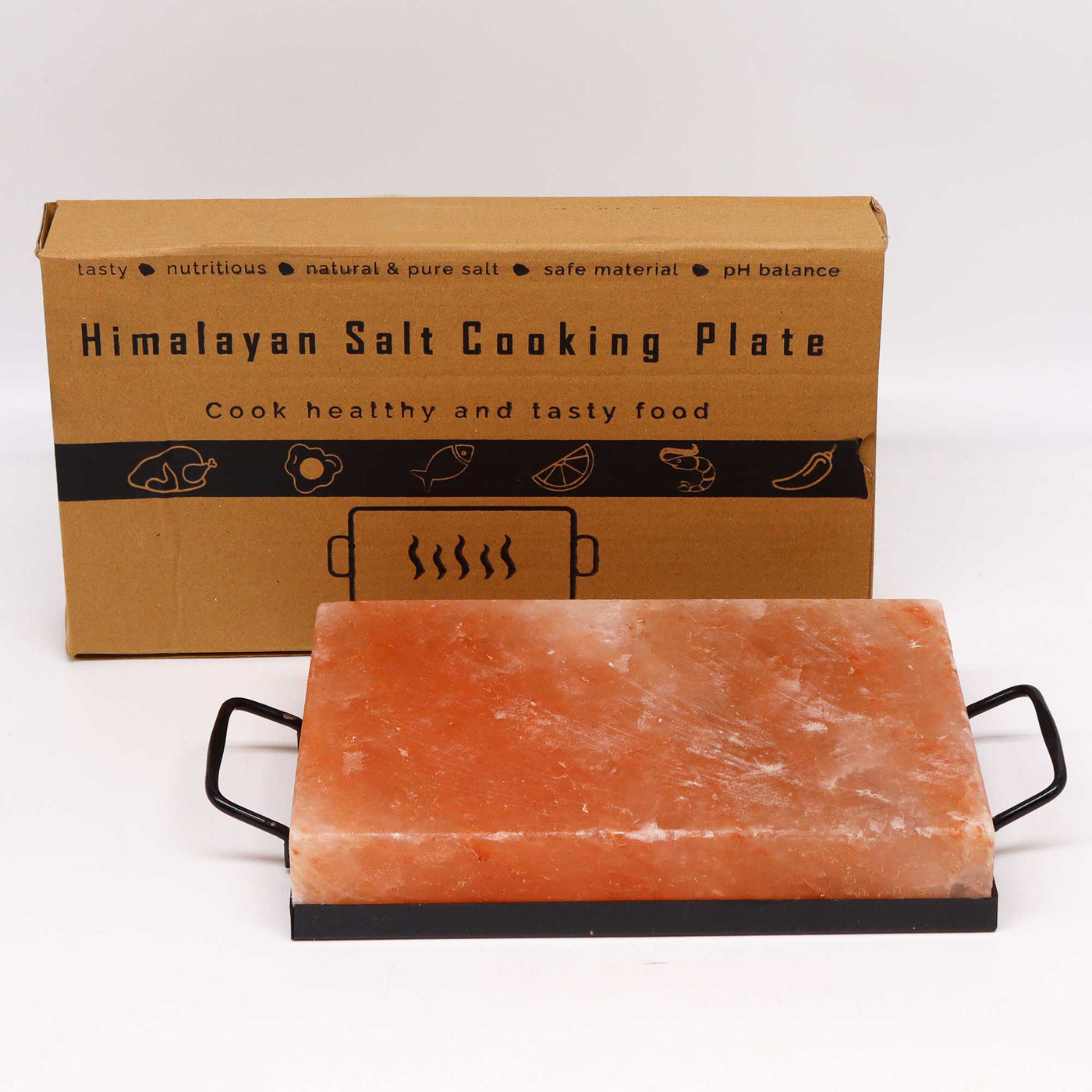 Himalayan Salt Cooking Hot Serving Tray With Handles