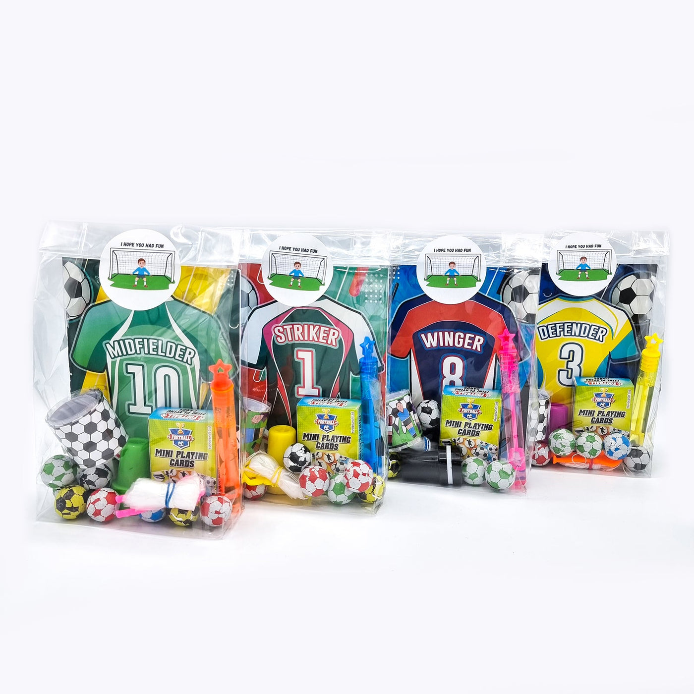 Children's Pre Filled Football Party Bags, Party Favours With Toys And Sweets.