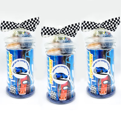 Pre Filled Racing Cars Birthday Party Party Favours For Boys.