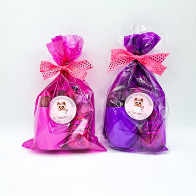 Pre Filled Birthday Party Bags For Girls With Pug Dog Fidget Toys And Sweets, Party Favours.