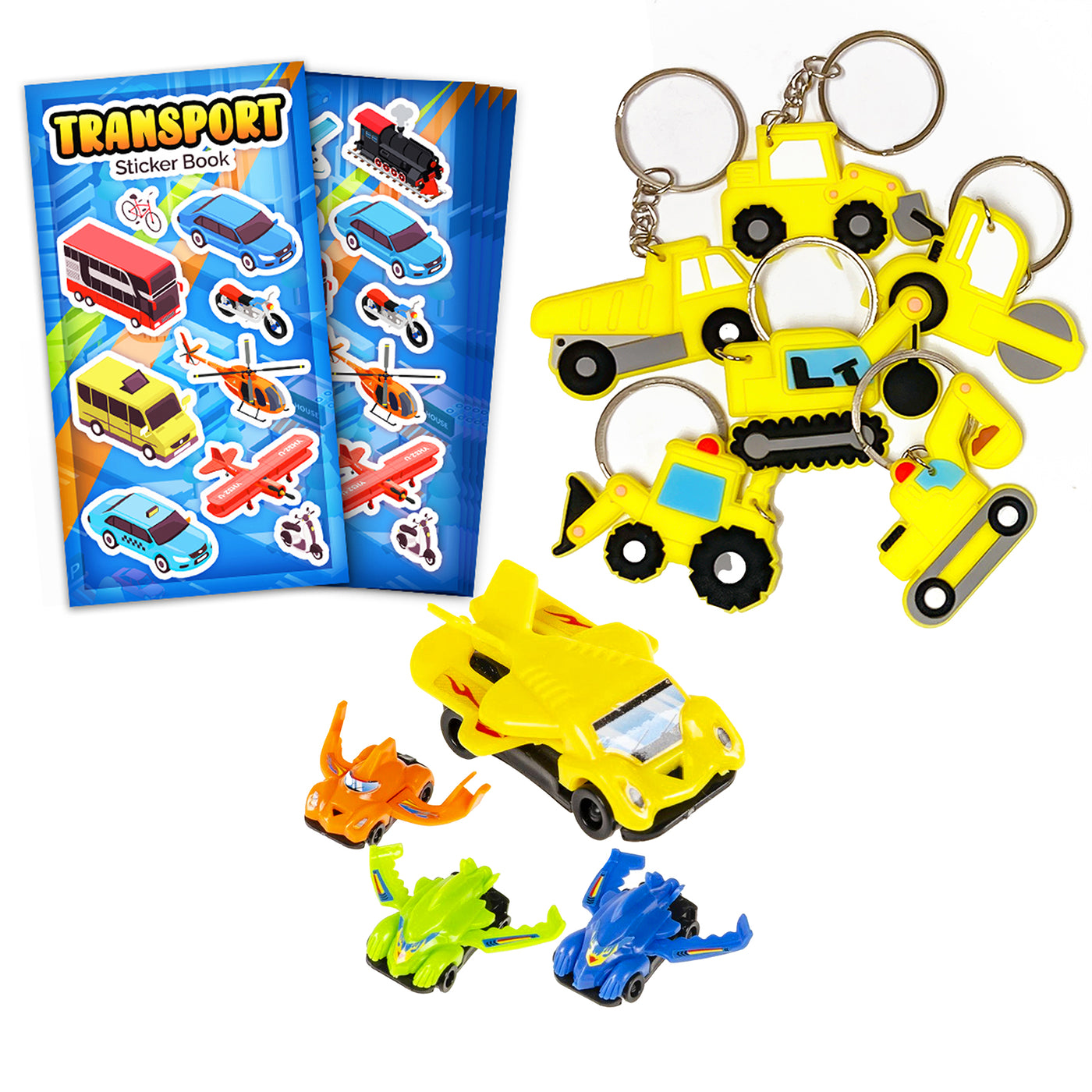 Pre Filled Boys Constructions Trucker Cars Birthday Party Goody Bags With Toys And Sweets.