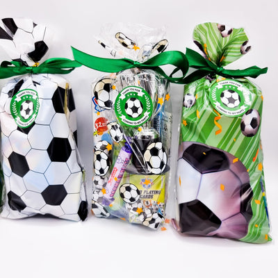 Pre-filled Children's Football Party Bags With Sweets And Toys, Football Party Favours.