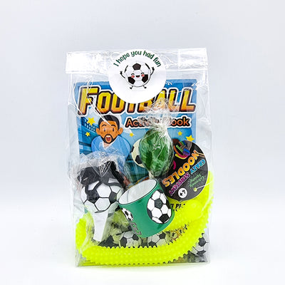 Pre Filled Football Birthday Party Favours With Fidget Toys And Sweets.