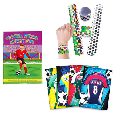 Pre Filled Black And White Party Football Goody Bags With Novelty Toys And Sweets, Football Party Favours.