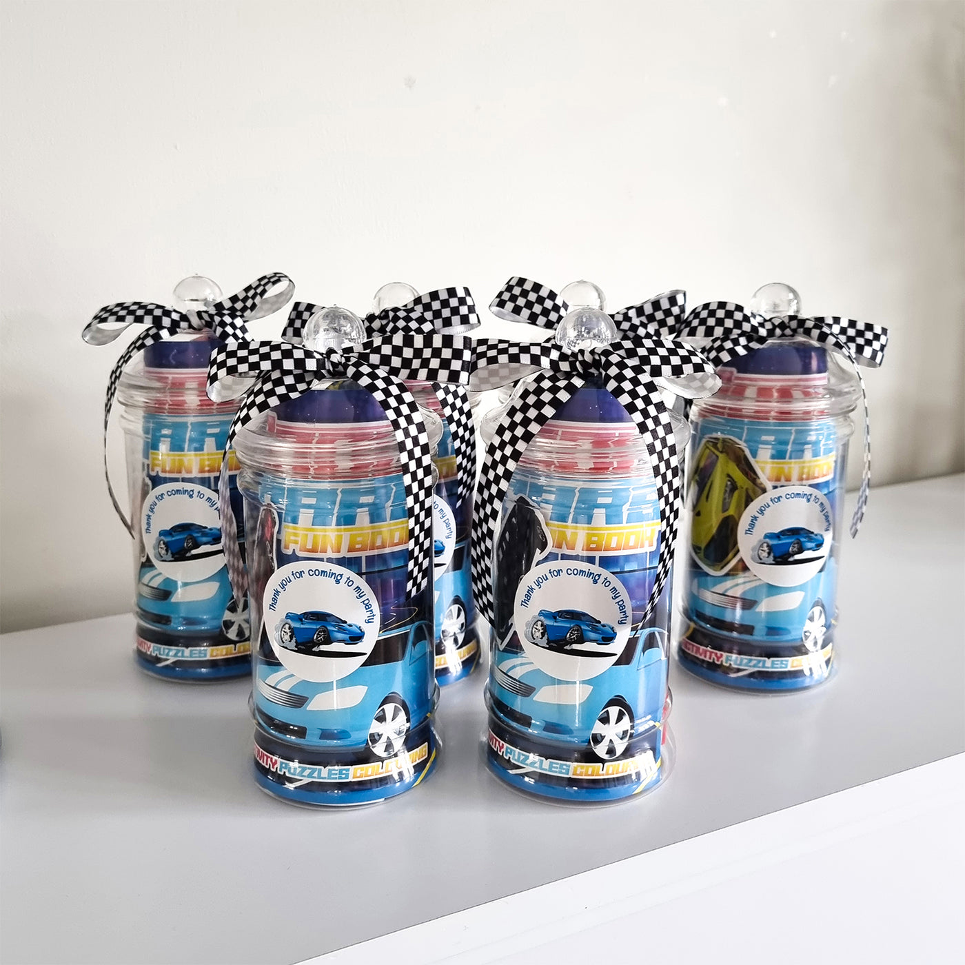 Pre Filled Racing Cars Birthday Party Party Favours For Boys