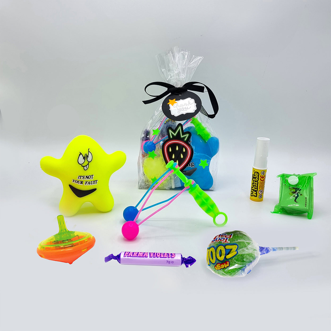 Pre Filled Neon Glow Birthday Party Goody Bags For Kids