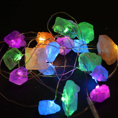 Gemstone Mixed Rock String Fairy Lights