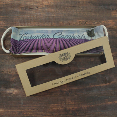 Luxury Lavender Heat Wheat Bag In Gift Box 18 DESIGNS. 
