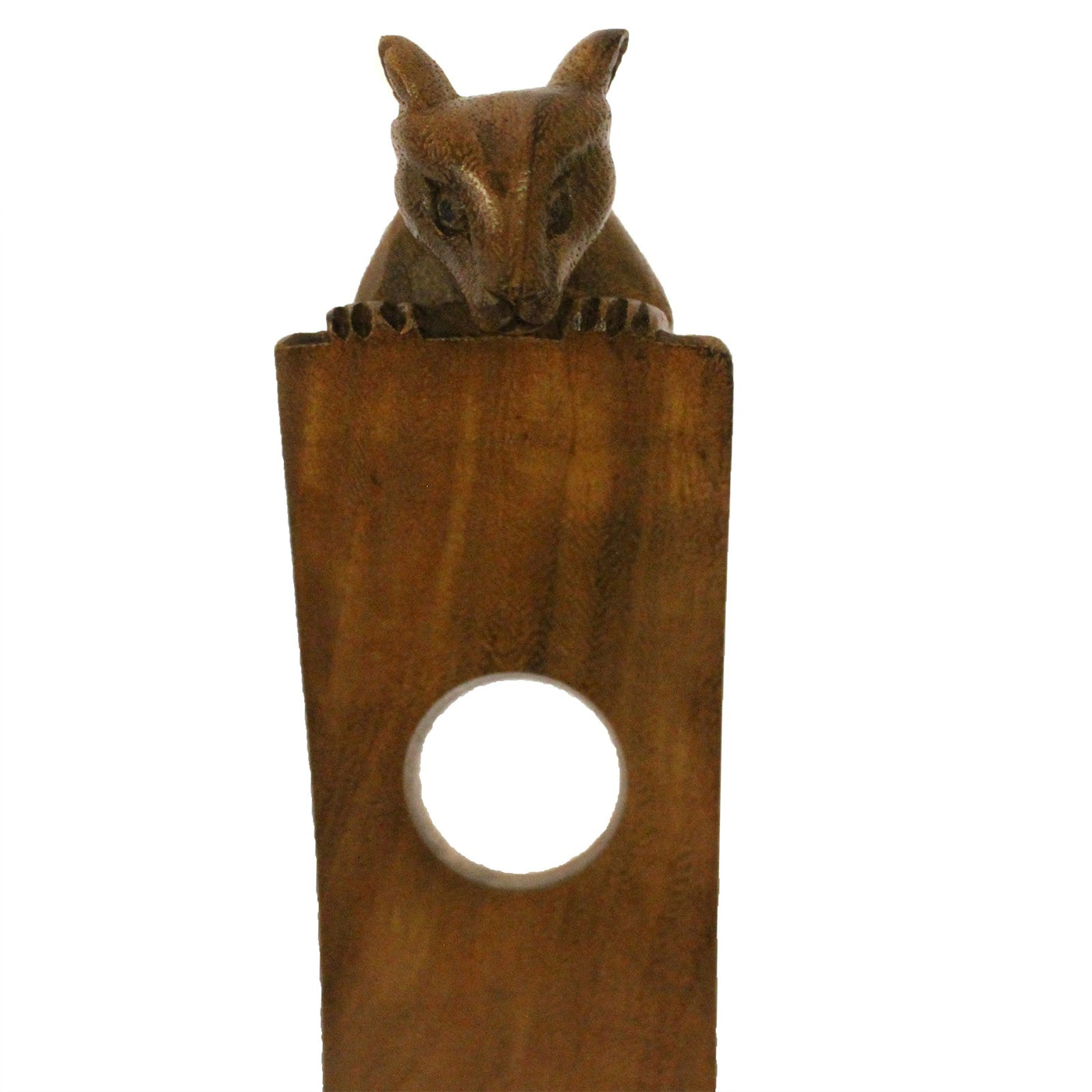Suar Wood Mouse Balance Wine Holder.