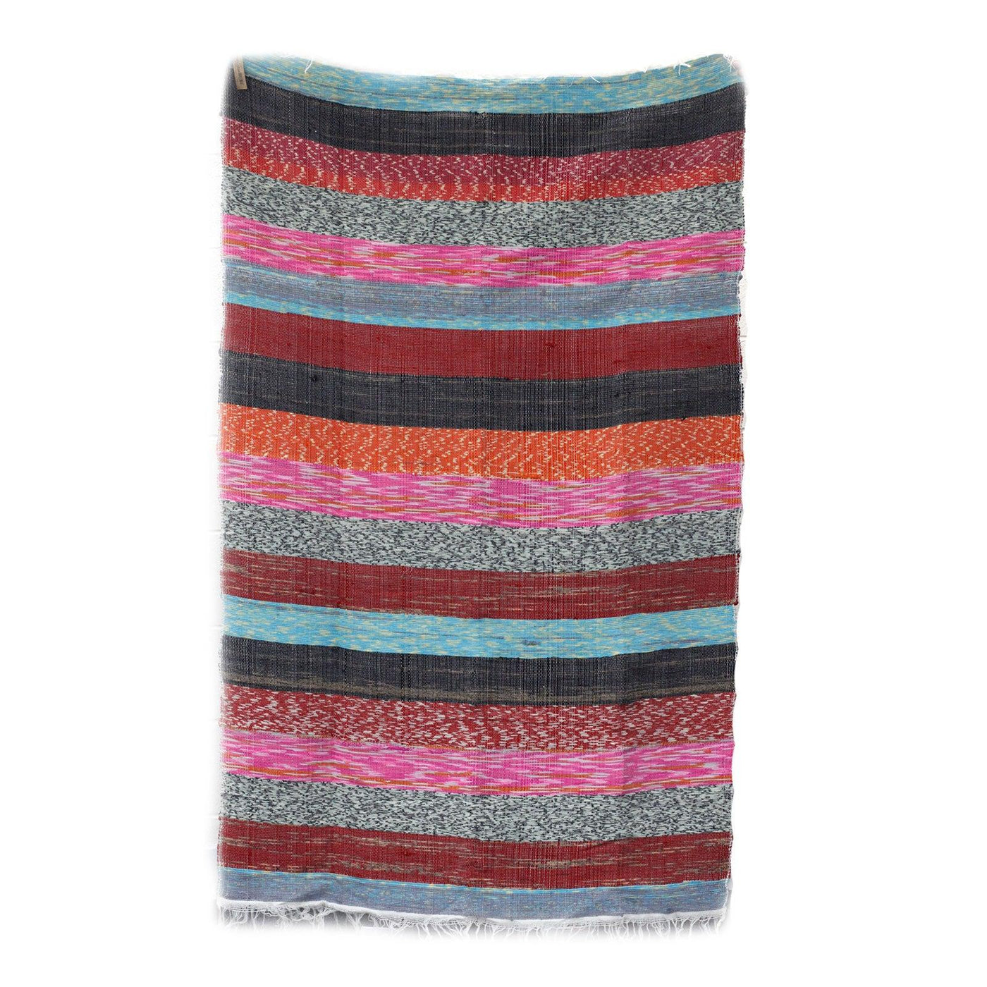 Eco Friendly Multicolour Stripped Indian Rag Rugs 156 x 90cm. 