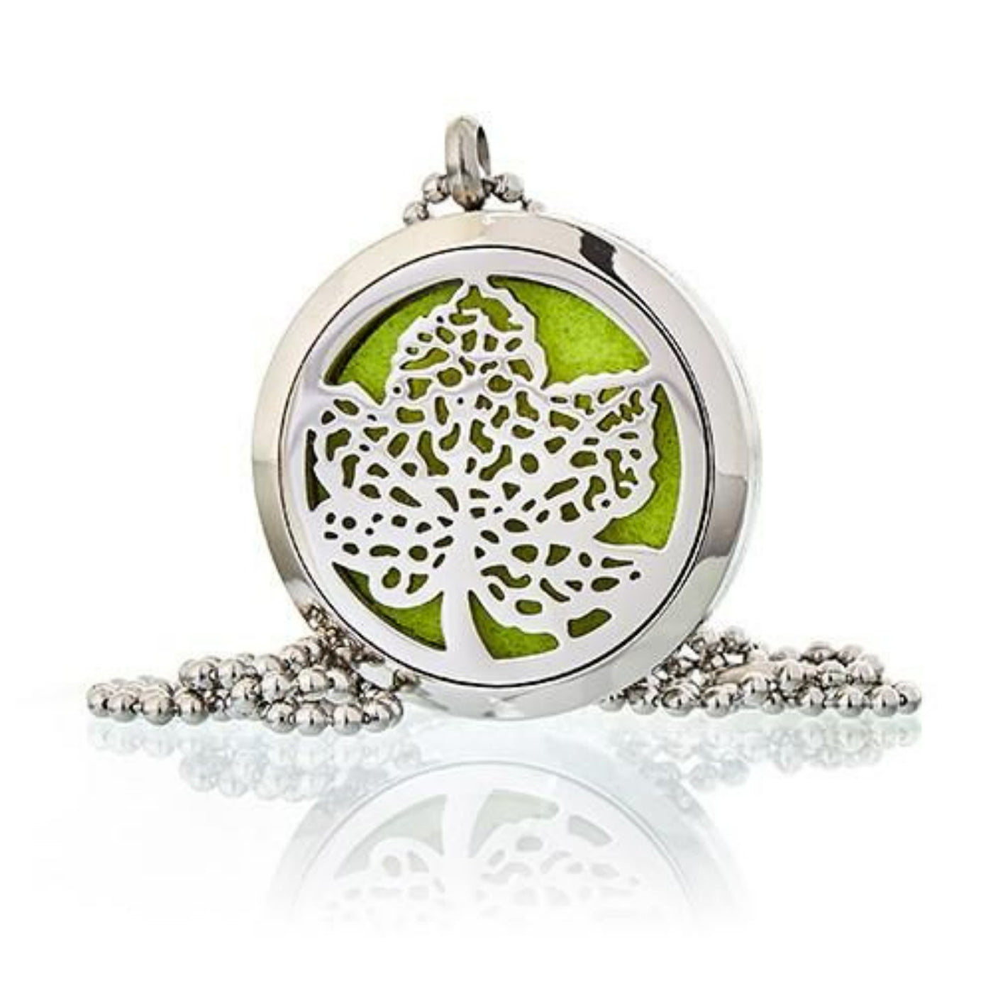 Aromatherapy Diffuser Necklace - Leaf 30mm.