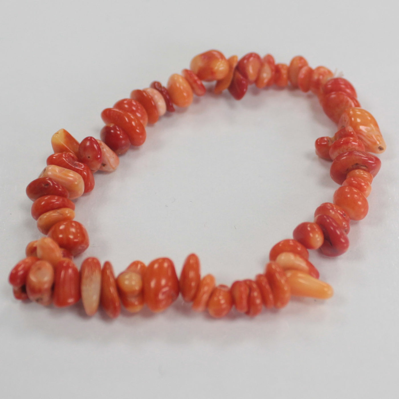 Unisex Coralite Gemstone Bracelet.