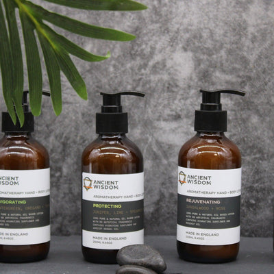 Aromatherapy Natural Essential Oil Hand & Body Lotion - Tangerine, Ylang & Patchouli.