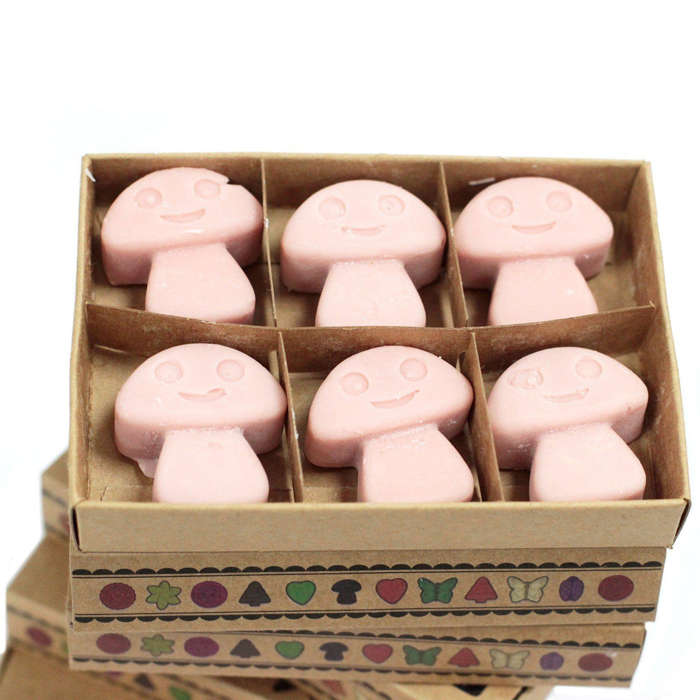 Box of 6 Toadstool Shaped Fragrance Soy Wax Melts - Coffee Trader.