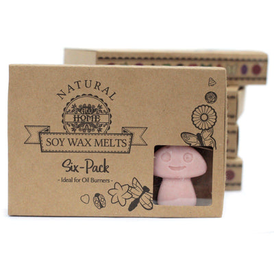Box of 6 Toadstool Shaped Fragrance Soy Wax Melts - Coffee Trader.