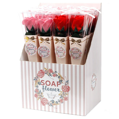 Luxury Soap Flower Medium Rose Romantic Gift.