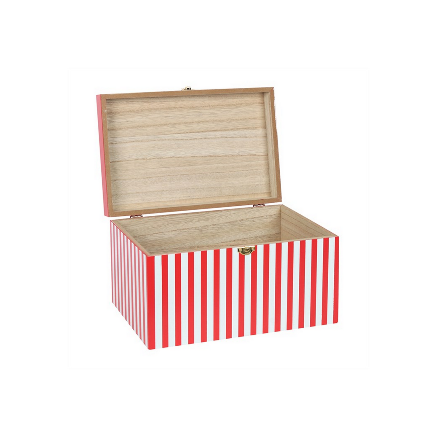 Gingerbread Red Christmas Eve Storage Box With Lid.
