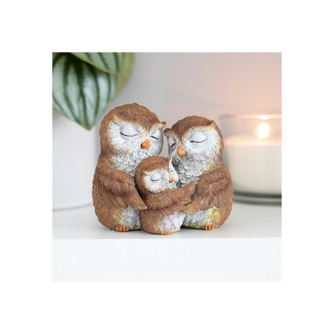 Owl-ways Be Together Owl Family Decorative Home Ornament.