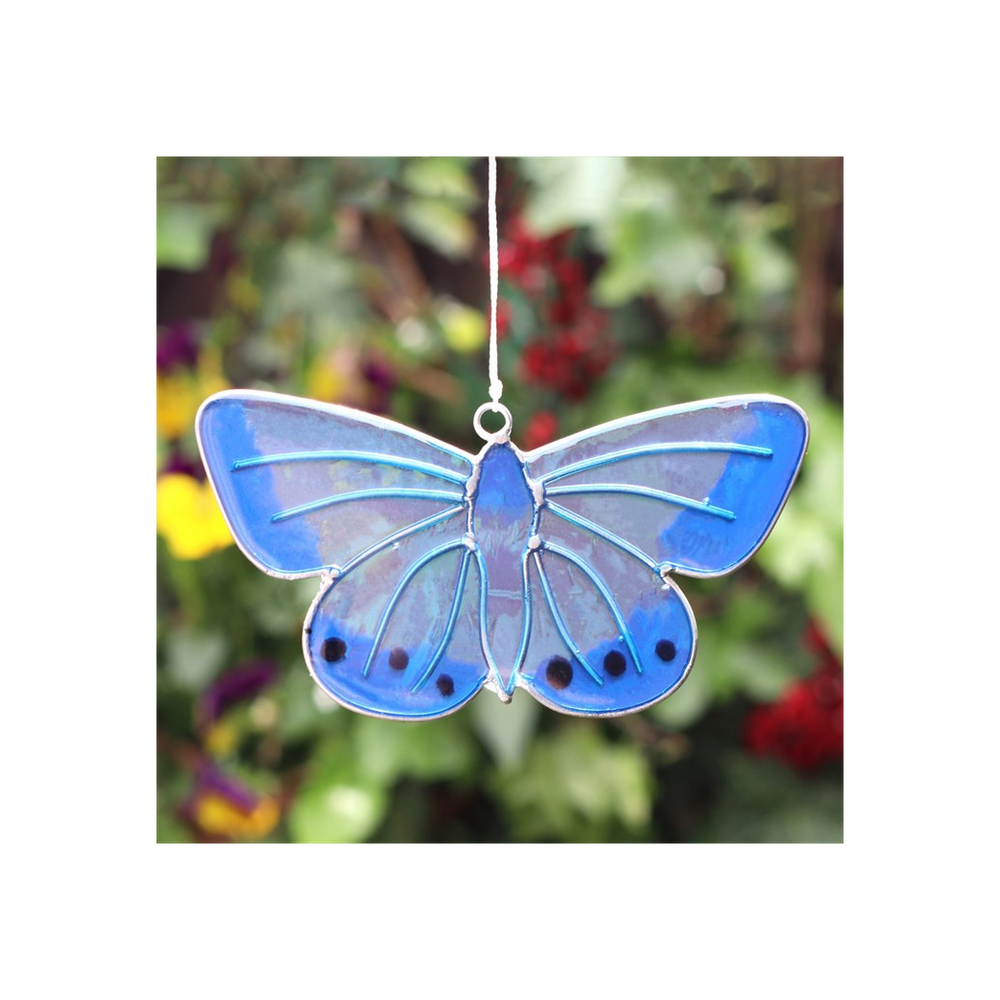 Chalkhill Blue Butterfly Suncatcher