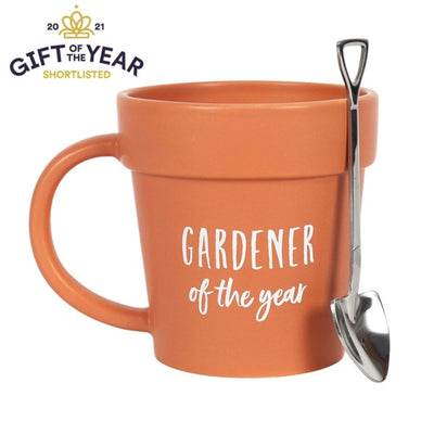Gift Mug For Gardeners With Spoon. 