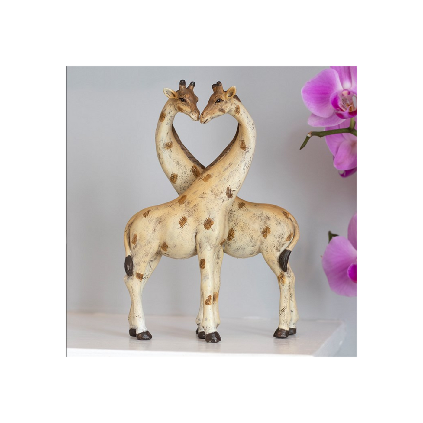 Giraffe Couple Decorative Home Ornament.