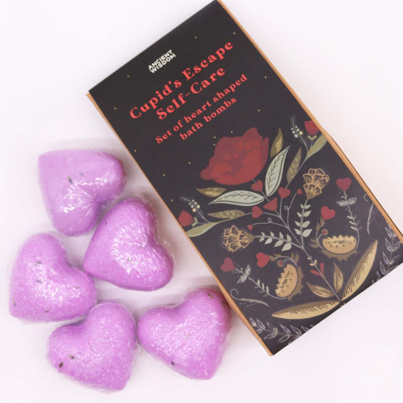 Cupid's Escape Valentine's Heart Bath Bomb Gift Set