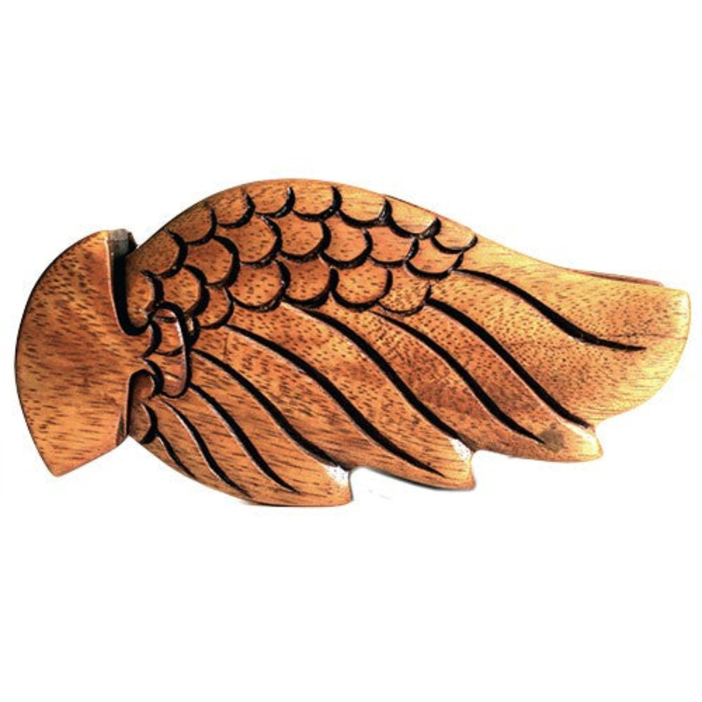 Sheesam Novelty Wooden Angel Wing' Puzzle Storage Box