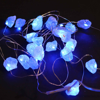 Gemstone Celestite Crystal String Fairy Lights