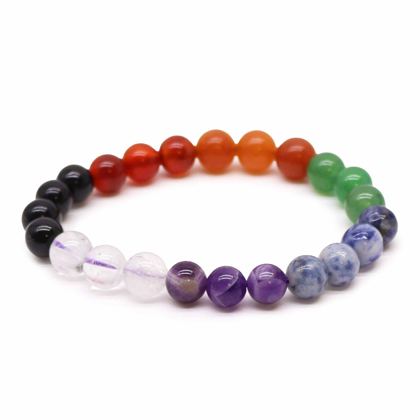 Unisex Chakra Gemstone Beads Bracelet.