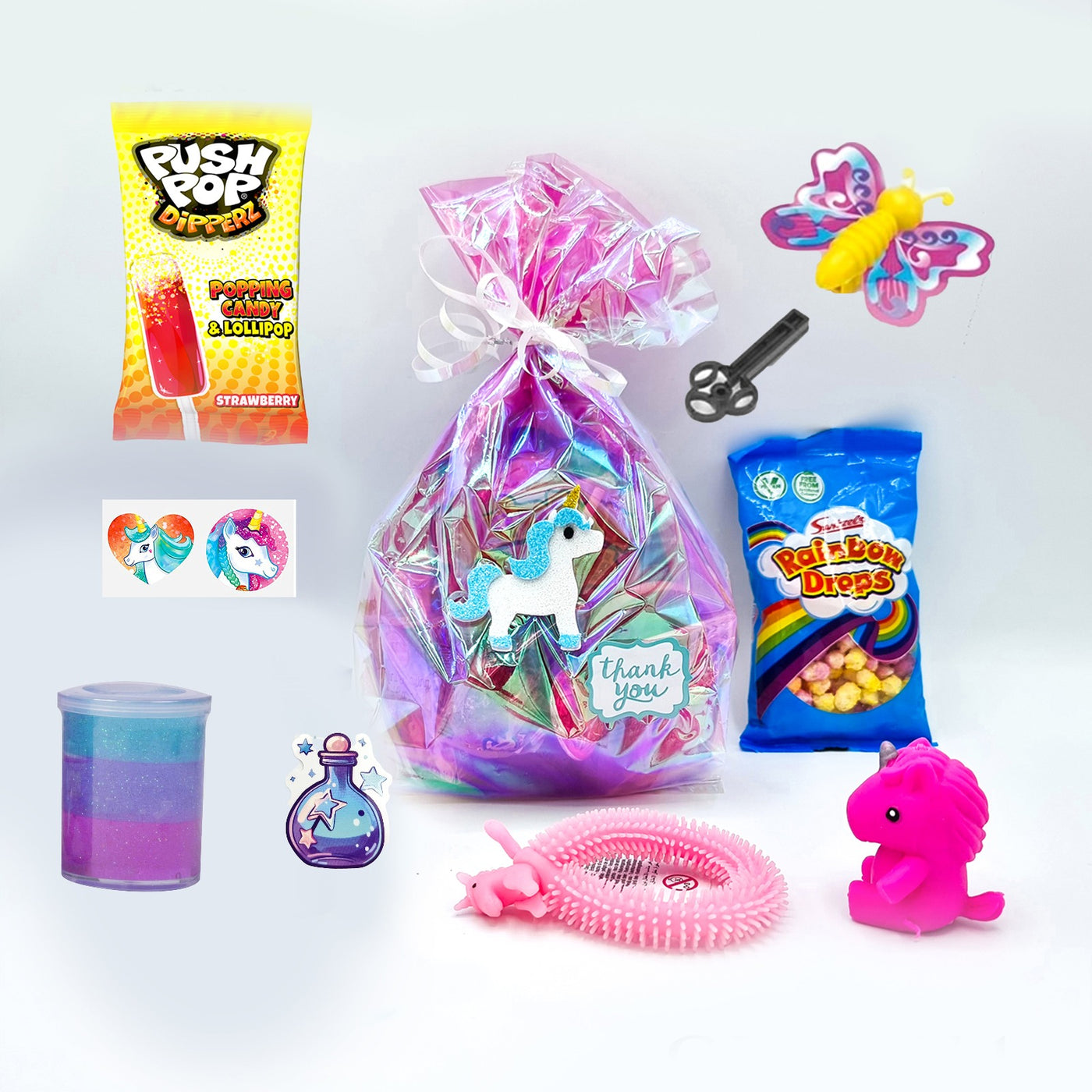 Pre Filled Pink Unicorn Birthday Party Goody Bags For Girls