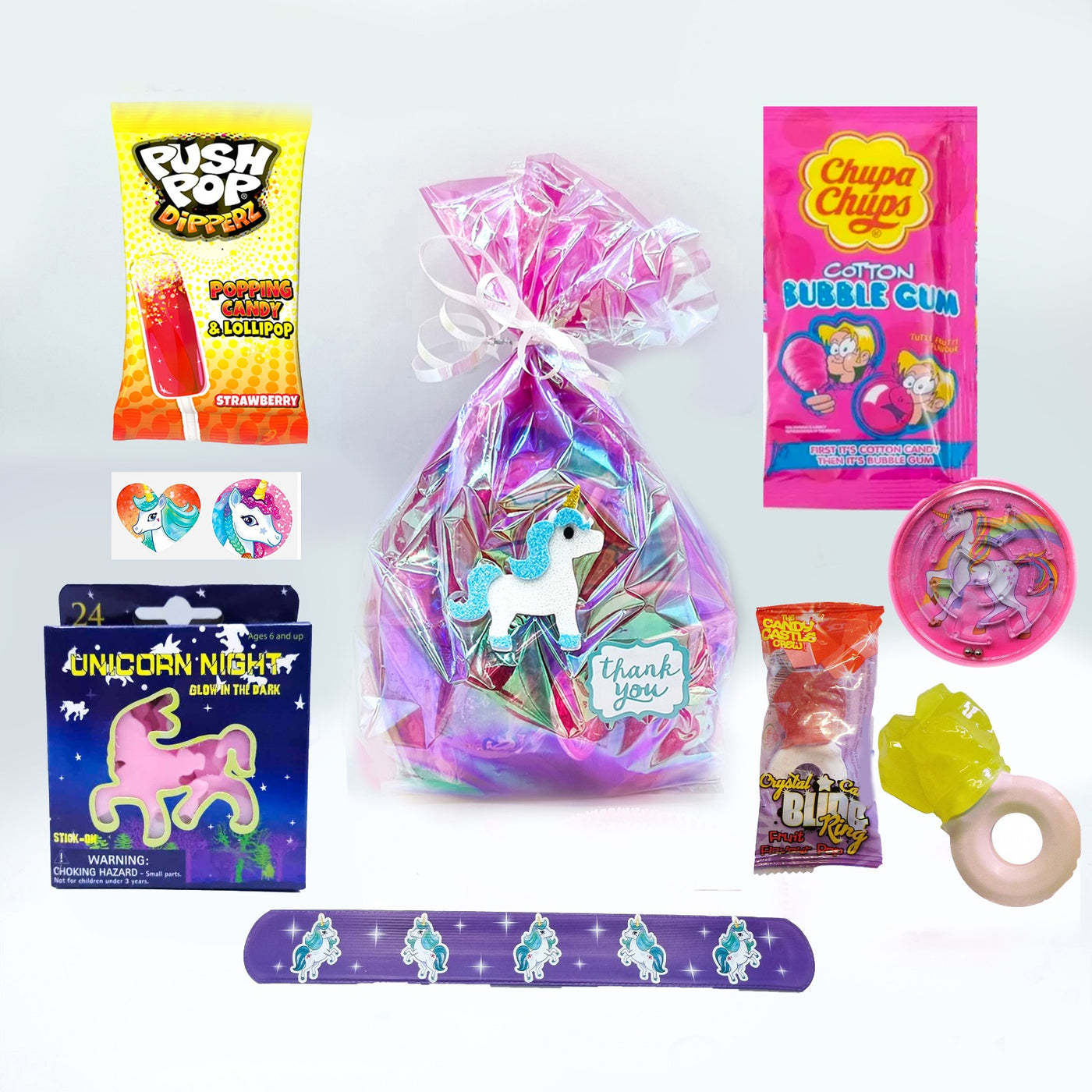 Pre Filled Unicorn Birthday Party Goody Bags With Toys And Sweets