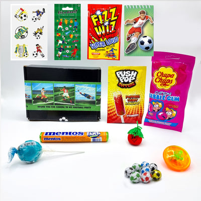 Pre Filled Birthday Football Party Sweet Treat Boxes For Boys