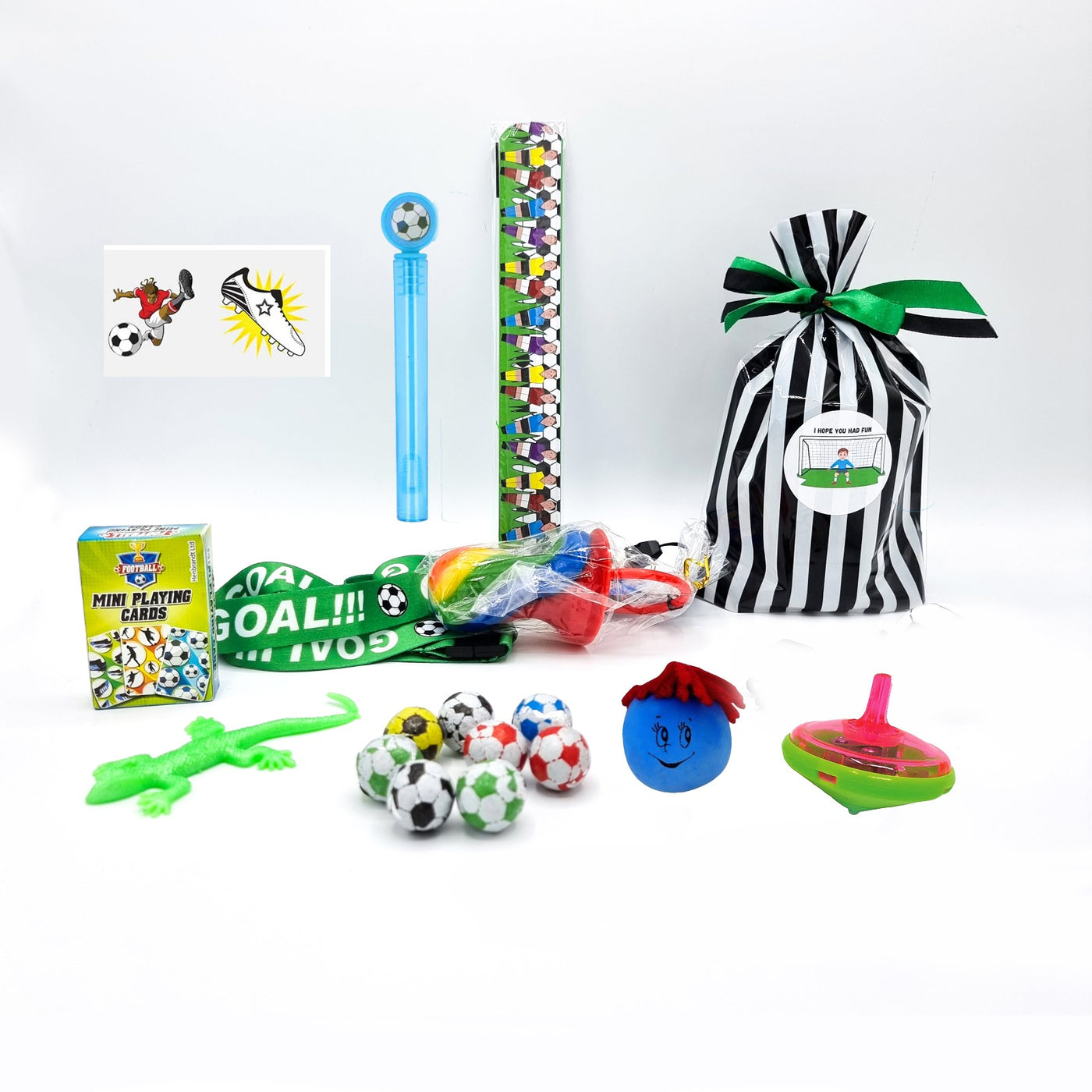 Pre Filled Children Football Birthday Party Favours With Toys