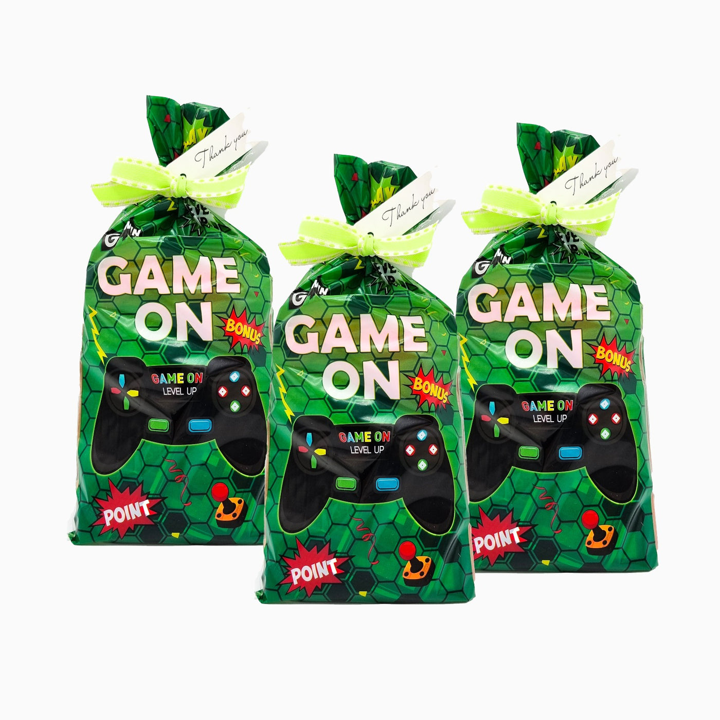 Pre Filled Birthday Gamer Party Goody Bags For Children With Gaming Toys And Sweets, Party Favours.