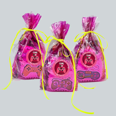 Ready Made Girls Birthday Gamer Party Goody Bags With Toys And Sweets, Party Favours.