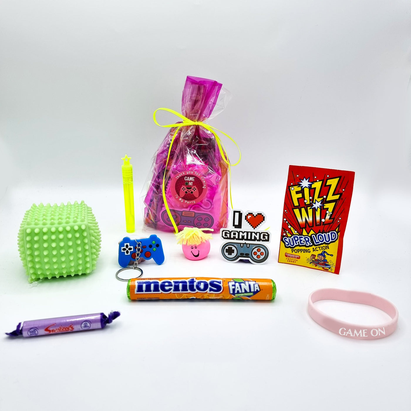 Ready Made Girls Birthday Gamer Party Goody Bags With Toys And Sweets, Party Favours.