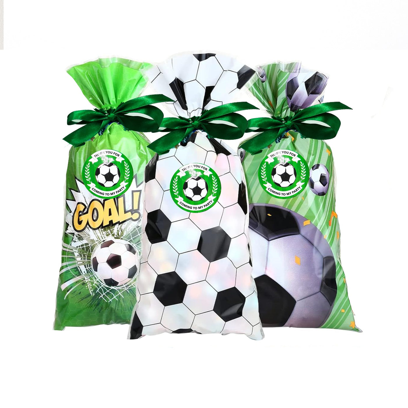 Children's Pre-filled Football Party Bags With Novelty Toys, Activity Books, Football Tattoos, Football Bracelets And Sweets.