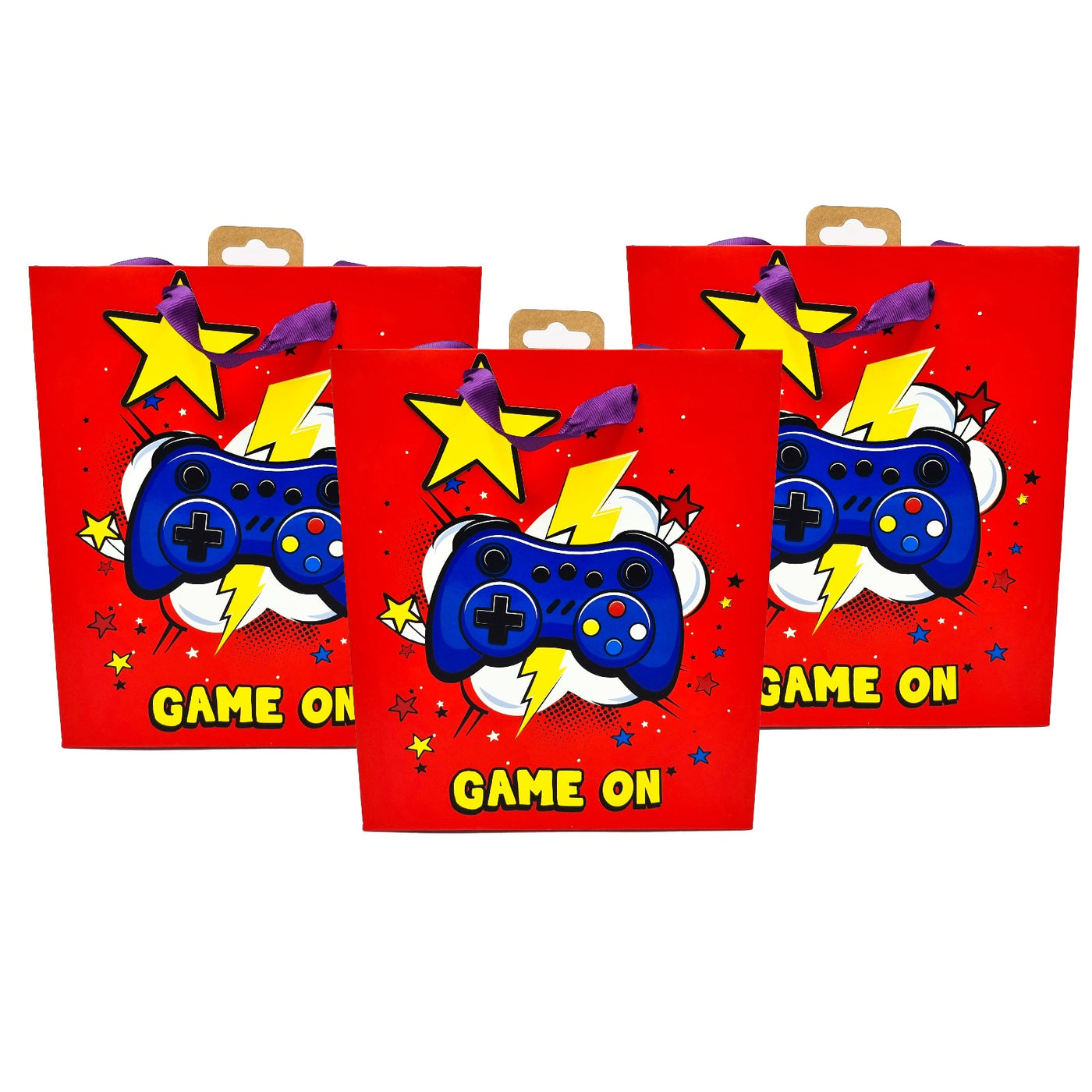 Pre Filled Birthday Gamer Party Goody Bags With Toys And Sweets For Boys And Girls.
