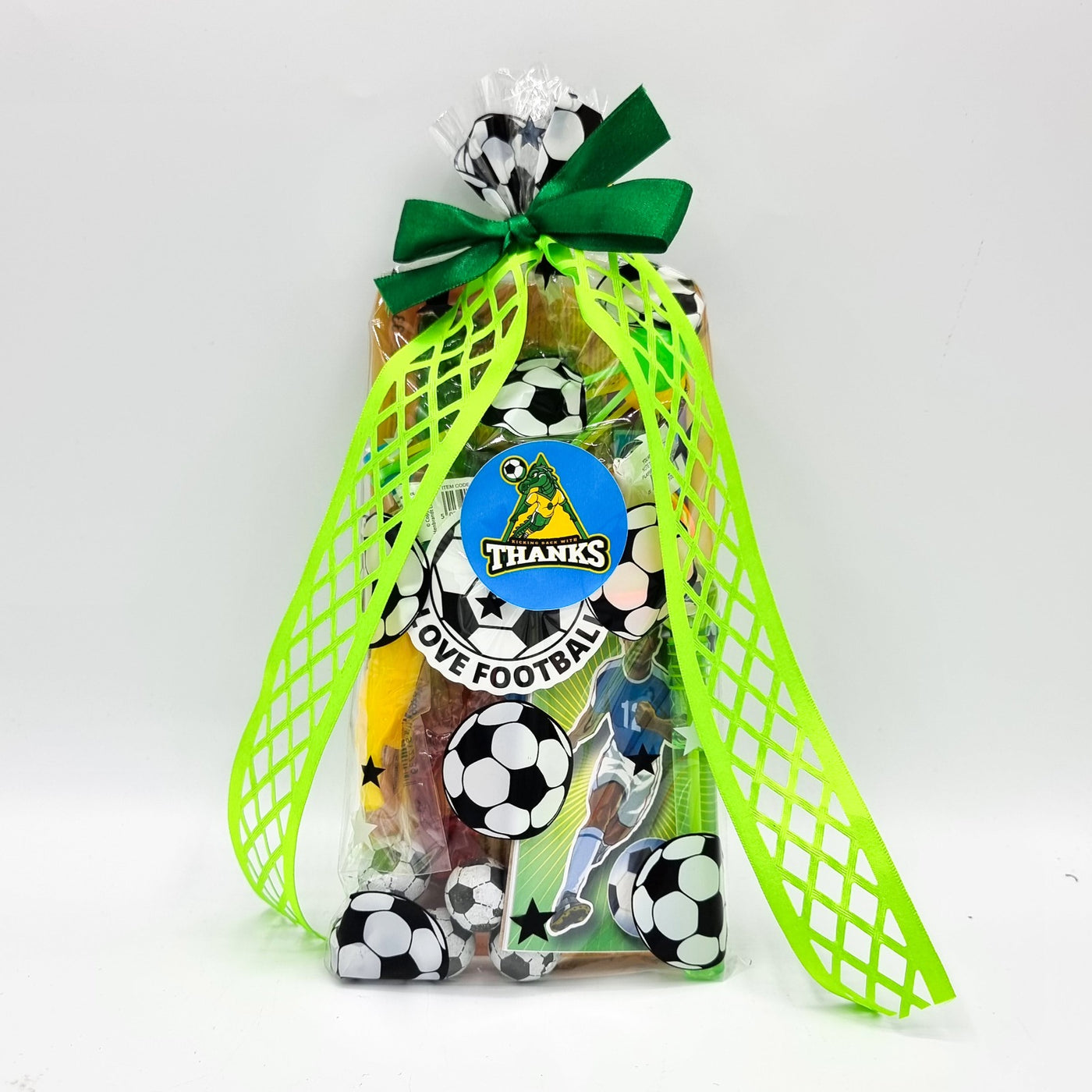 Football Dragons Birthday Party Favours With Toys And Sweets for Boys And Girls. 