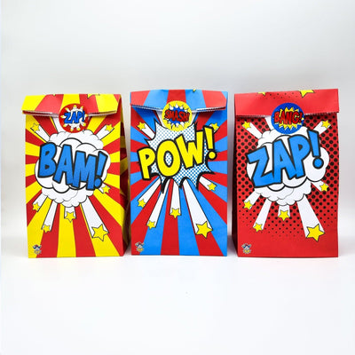 Pre-Filled Boys Superhero Birthday Party Favours With Sweets And Toys.