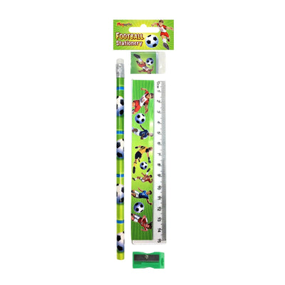 Pre Filled Green Football Birthday Party Favours Goody Bags With Football Toys And Candy.