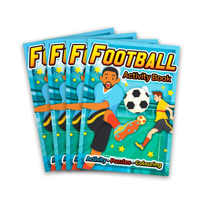 Children pre filled football birthday party favours with toys and sweets for children.