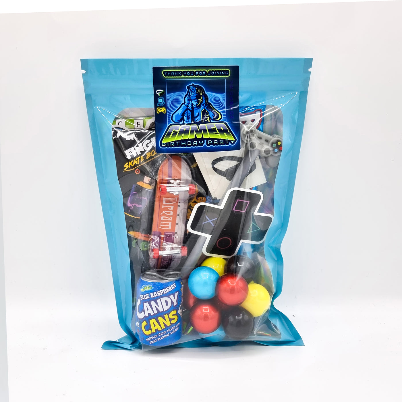 Pre Filled Older Boys Birthday Virtual Gamer Party Bags With Toys And Sweets, Party Favours.