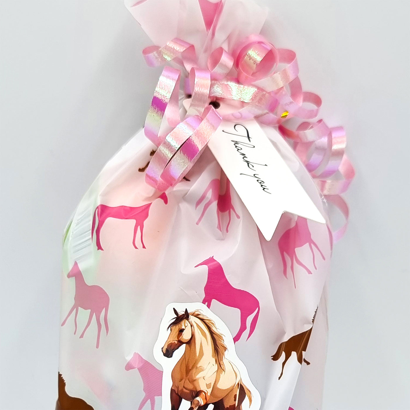 Pre Filled Birthday Horse Pony Birthday Party Goody Bags With Toys And Vegan Sweets.