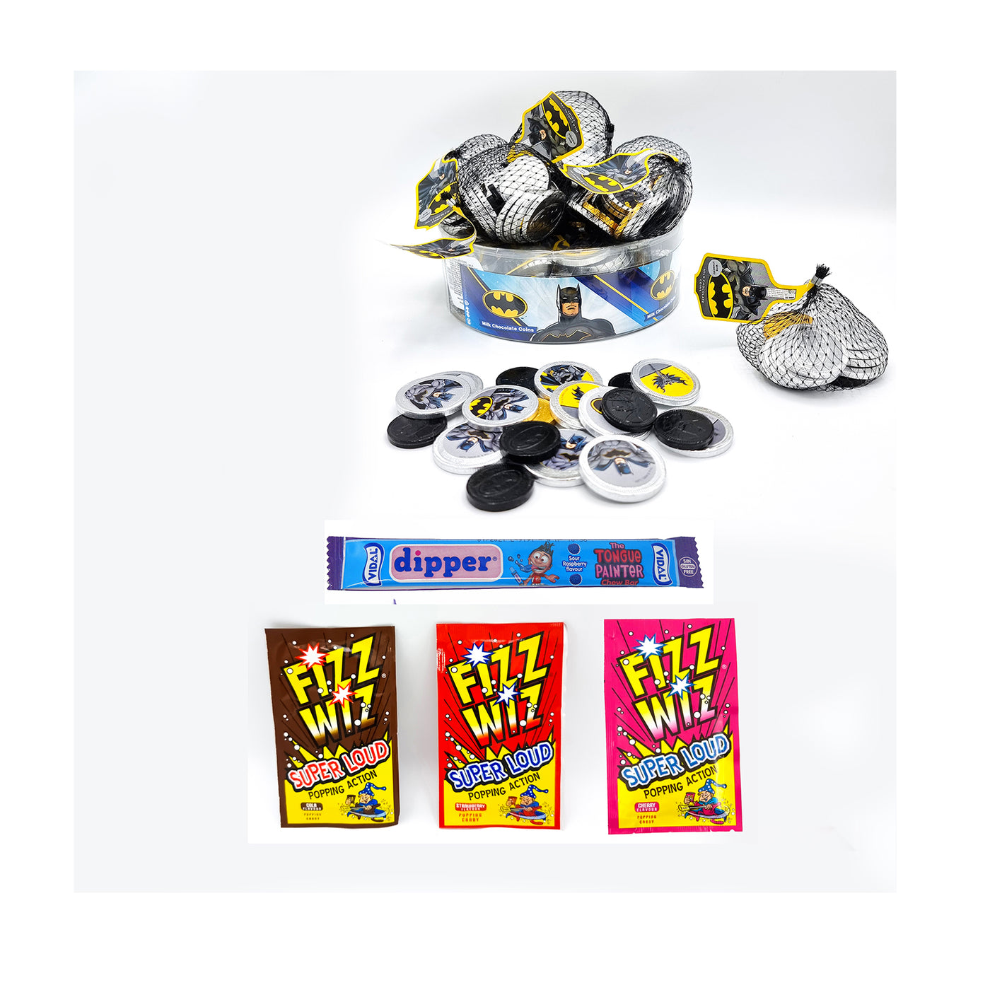 Pre-Filled Boys Superhero Birthday Party Favours With Sweets And Toys.