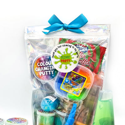 Boys Girls Pre Filled Mega Large Slime Party Gift Bags For Boys, Colourful Slime Party Favours.